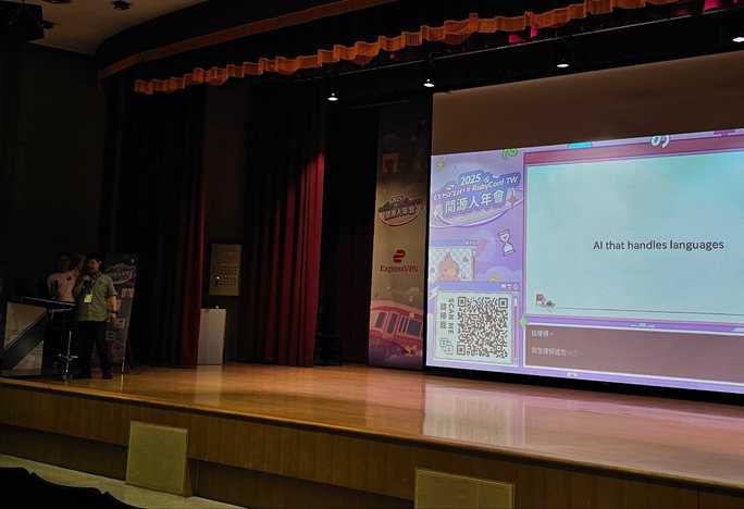 A photo of Matz's Keynote in RubyConf Taiwan 2025